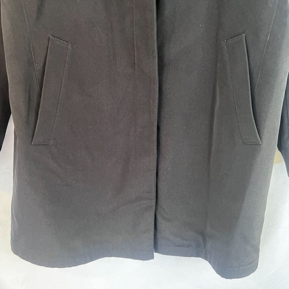 Talbots Black Basic Lightweight Short Trench Jack… - image 4